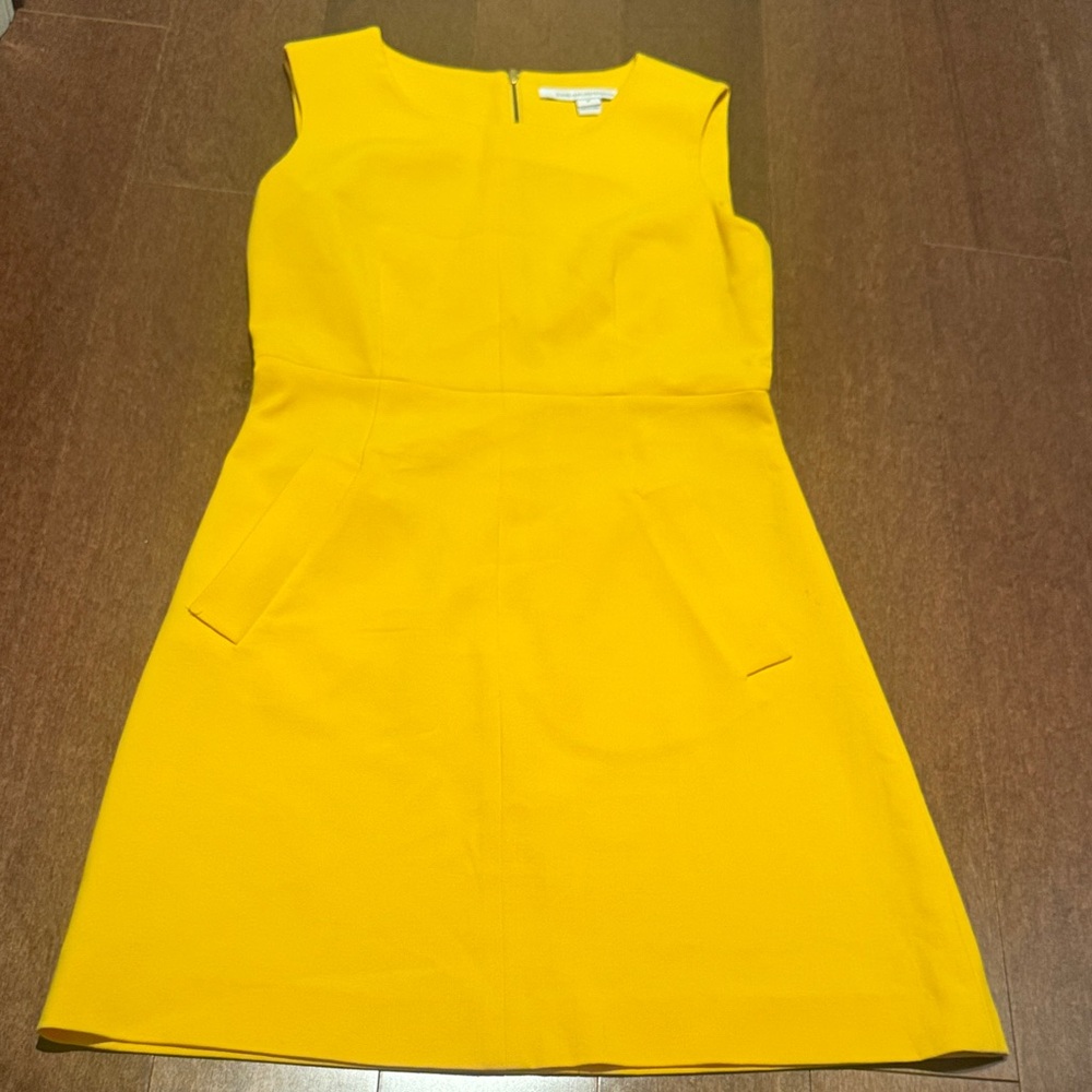 Diane Von Furstenberg sunny yellow dress